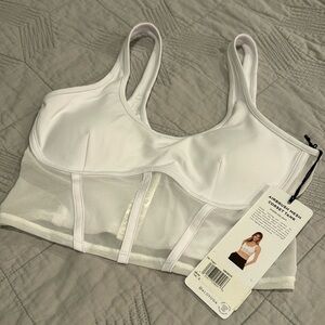 Alo airbrush mesh corset tank bra Small BNWT
